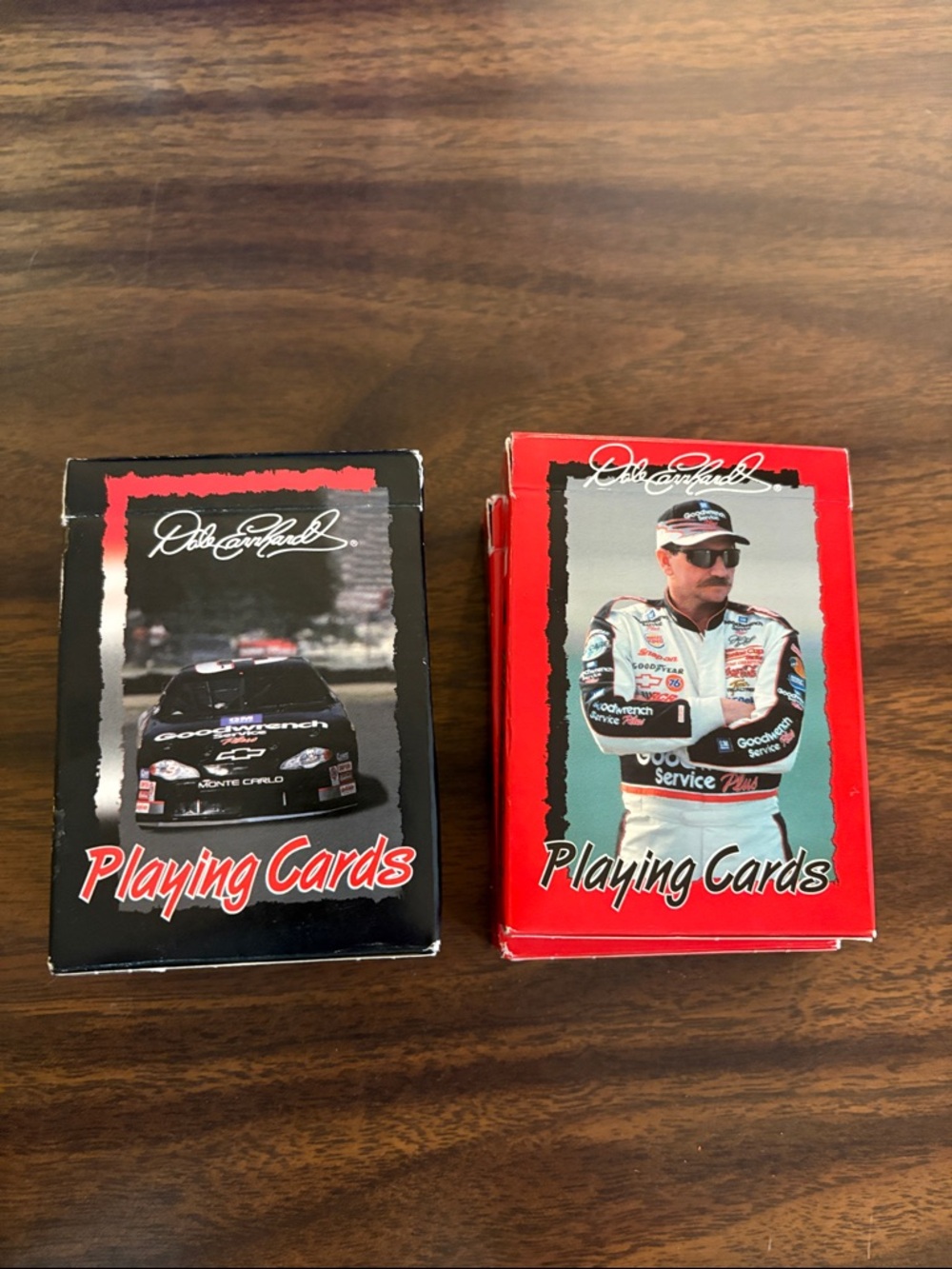 Dale Earnhardt Playing Cards (2 of each set)